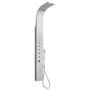 00817CR Colonna doccia a pannello in acciaio inox con miscelatore PORTA E BINI