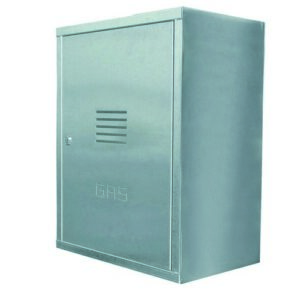 040313 Cassetta  Contatore Gas In Acciaio Inox   H 50 X L 40 X P 24 Cm  Ferrari