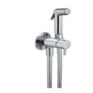 04612CR Kit doccetta shut-off Abs con miscelatore, flessibile cm120 PORTA E BINI - immagine 1