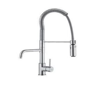 05800CR Monocomando lavello con molla, doccia e canna PORTA E BINI - immagine 1