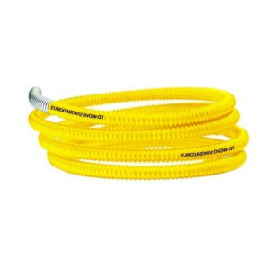 070115 Tubo Corrugato  Inox Giallo   Rotolo Da Dn 15  3/4"  Mt 25  Ferrari