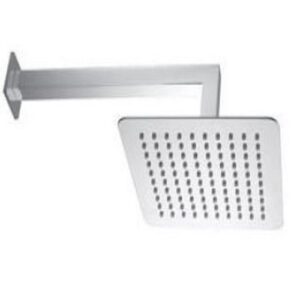 07920CR Braccio doccia soffione Gemini in acciaio inox mm 200x200 PORTA E BINI - immagine 1