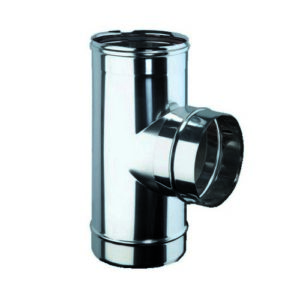 102061C Raccordo A "T" 93° Mf  Inox L 244 Mm Ferrari