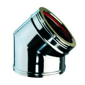 102796 Curva A 45° Mf Inox/Inox    250 Interno 300 Esterno  Ferrari