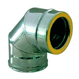 102801 Curva A 90° Mf Inox/Inox    100 Interno 150 Esterno  Ferrari