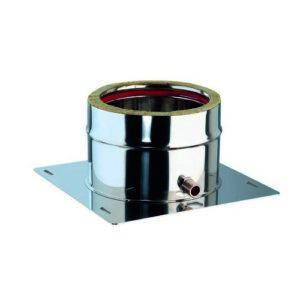 102830 Piastra Base Scarico Laterale L 154 Mm   80 Interno 130 Esterno  Ferrari