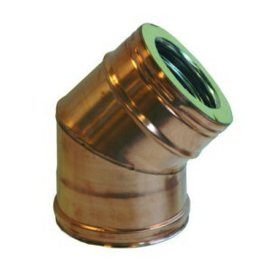 103277 Curva A 45°Mf Inox/Rame 180 Interno 230 Esterno Ferrari - immagine 1