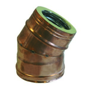 103298 Curva A 30°Mf Inox/Rame    200 Interno 250 Esterno  Ferrari