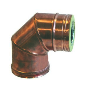 103317 Curva A 90°Mf Inox/Rame    180 Interno 230 Esterno  Ferrari