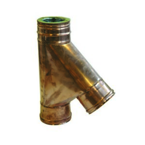 103379  "T" 135° Mf Inox/Rame    250 Interno  300 Esterno  Ferrari - immagine 1