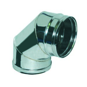 103842 Curva A 90° Mf  Aria/Inox/Inox    130 Interno 150 Esterno  Ferrari
