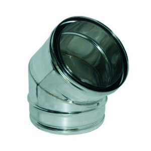 103852 Curva A 45° Mf  Aria/Inox/Inox Ferrari