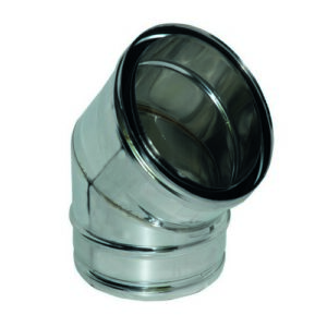 103864 Curva A 30° Mf  Aria/Inox/Inox   180 Interno 200 Esterno  Ferrari