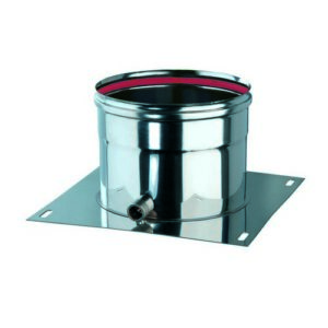 108107 Piastra Di Base Scarico Laterale F  Inox L 160 Mm Ferrari