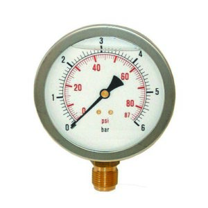 11054016 Manometro Radiale In Bagno Di Glicerina Ø 80 Ferrari