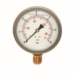 11054125 Manometro Radiale In Bagno Di Glicerina Ø 100 25 Bar Ferrari