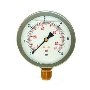 11054140 Manometro Radiale In Bagno Di Glicerina Ø 100 Ferrari