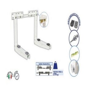 111000001 STAFFA TELESCOPICA STANDARD unità esterna climatizzatore 160 KG. TECNOSYSTEMI