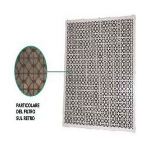 11176270 GRIGLIA DI RIPRESA 595*595 IN PLASTICA ABS BIANCA CON FILTRO TECNOSYSTEMI