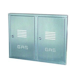 111920 Sportello Doppio Per Contatore Gas In Lamiera Zincata Ferrari - immagine 1