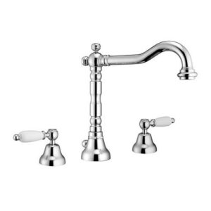 12154CR Batteria lavabo bocca girevole con scarico PORTA E BINI