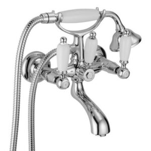 12201CR Gruppo vasca esterno modello medio con kit doccia PORTA E BINI