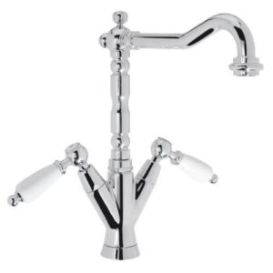 12210CR Monoforo lavabo bocca girevole con scarico PORTA E BINI