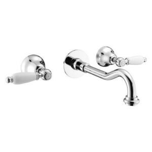 12243CR Batteria lavabo a muro L 200 mm PORTA E BINI