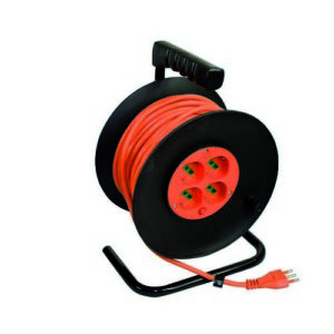 12253 Prolunga Elettrica Avvolgibile Con Disgiuntore Termico 25 M Ferrari - immagine 1