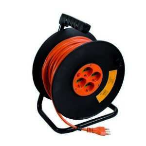 12256 Prolunga Elettrica Avvolgibile Con Disgiuntore Termico 50 M Ferrari - immagine 1