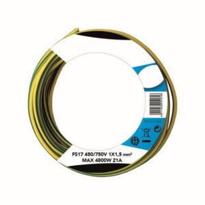 130104 Cavo Unipolare 1X1,5 Giallo/Verde M100 Ferrari - immagine 1