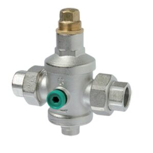 130320001 Riduttore di pressione inox 2"bocchettoni FF con attacco manometro IVR