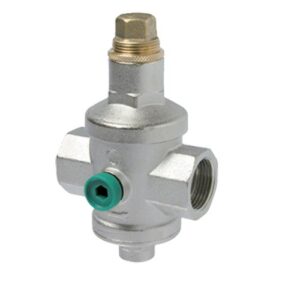 130512001 Riduttore pressione ottone FFF con attacco manometro 1"1/4 IVR