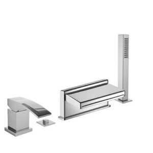 13183CR Monocomando bordo vasca quattro fori con deviatore PORTA E BINI - immagine 1