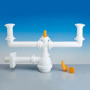 1433.080 Sifone 1433/5 2" Tubo Pp Ø40 Bianco Lira
