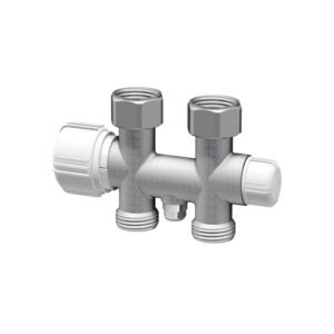 1489 VALVOLA TERMOST. MONO-BITUBO DR CROMATA - DERIV. 3/4'EU - CALOTTE MOBILI 3/4' FAR - immagine 1