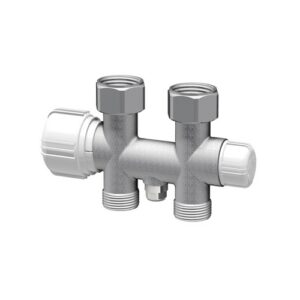 1490 VALVOLA TERMOST. MONO-BITUBO DR CROMATA - DERIV. 24X19 - CALOTTE MOBILI 3/4' FAR - immagine 1