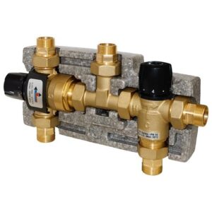 176007022 Set termostatico per impianti solari con temperatura regolabile 3/4" IVR
