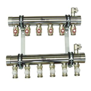 188352704 Collettore industriale inox 2" int.70mm c/rubinetto e detentore 4 vie IVR - immagine 1