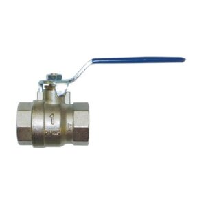 191840209 Valvola a sfera passaggio standard FF 4" maniglia rossa IVR - immagine 1