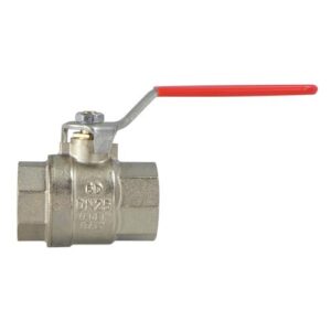 195430007 Valvola a sfera passaggio totale FF maniglia rossa 3" IVR - immagine 1