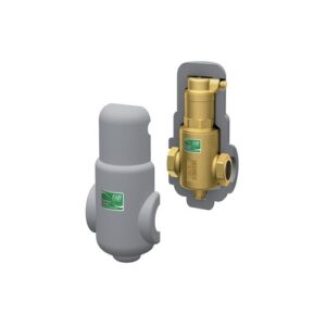 2256 128 DISAERATORE GIALLO CON ATTACCHI RAME Ø 28 COIBENTATO FAR