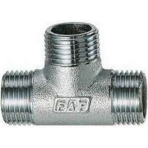 5515 12 RACCORDO A 'T' ATTACCO MASCHIO 1/2' CROMATO FAR - immagine 1