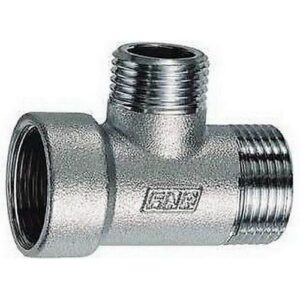 5516 34 RACCORDO A 'T' ATTACCO CROMATO 3/4' M. X 3/4' F. 1/2' M. FAR - immagine 1