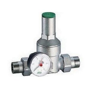 2815 114 RIDUTTORE DI PRESSIONE  1' 1/4' CROMATO M-M CON MANOMETRO FAR