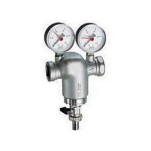 3941 2 FILTRO PER IMPIANTI SANITARI CROMATO 2' ATT F-F C/MANOMETRI FAR - immagine 1