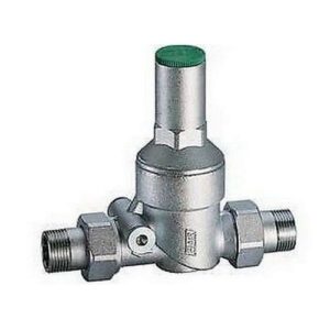 2810 12  RIDUTTORE DI PRESSIONE 1/2' CROMATO M-M ATTACCO MANOMETRO FAR