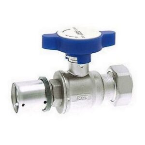 59453201 VALVOLA CROMATA A SFERA 1' F CALOTTA MOBILE PF Ø 32X3 MAN.BLU FAR - immagine 1