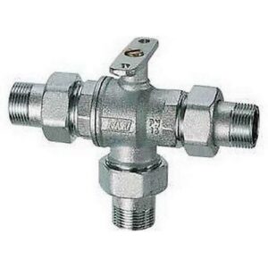 3032 34 3/4" Valvola di zona a 3 vie più sfera di by-pass e attacchi maschio FAR