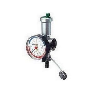 3442 1 RACCORDO COLLEGAMENTO 1' COMPLETO C/TERMOMANOMETRO-SCARICO CALDAIA FAR - immagine 1